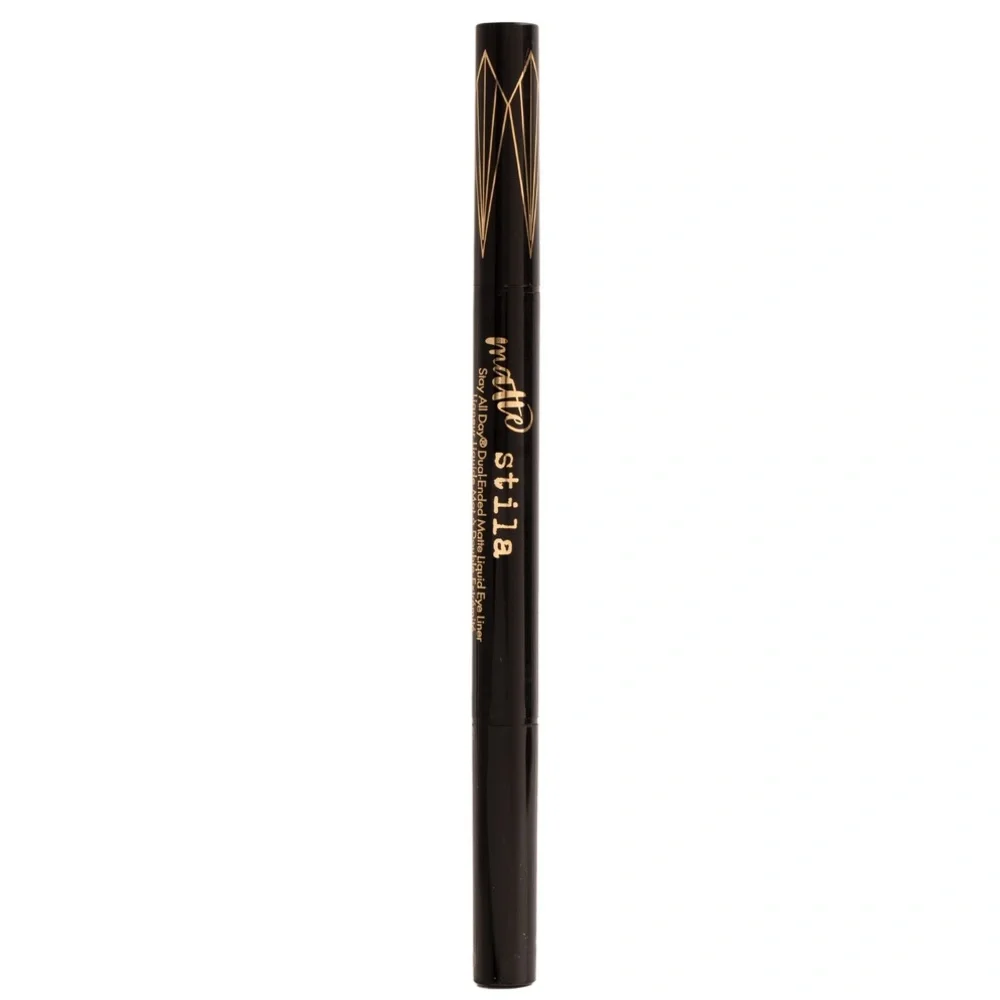 stila Stay All Day Dual Ended Matte Liquid Eye Liner in Intense Black, 1 mL